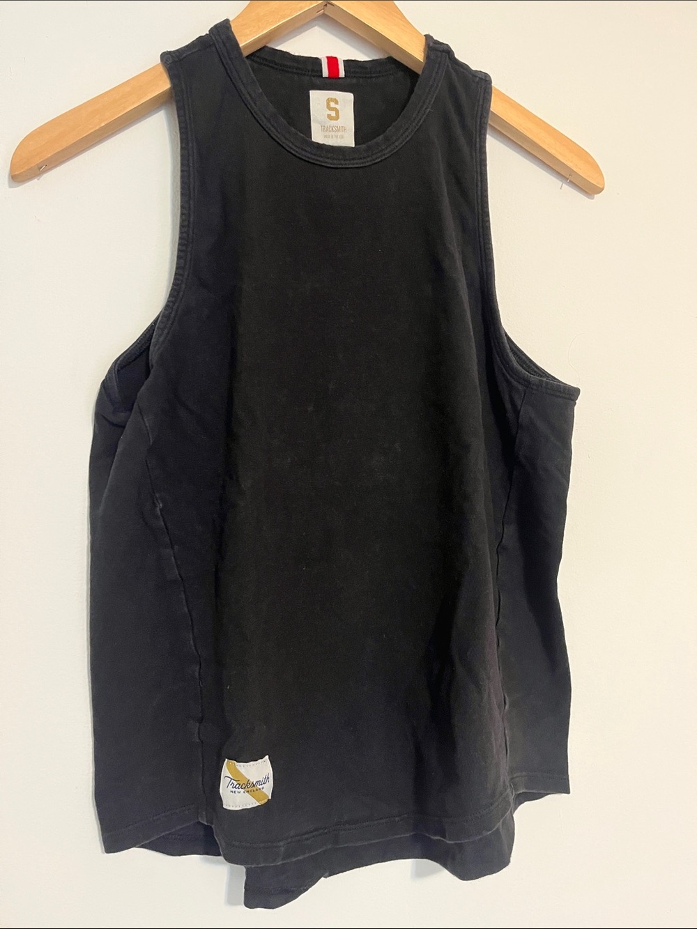 Tracksmith Black Grayboy Tank Small